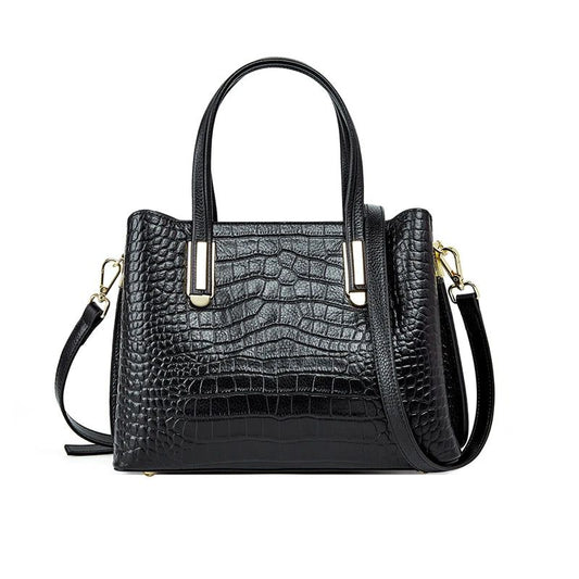 Genuine Leather Crocodile Print Tote Bags
