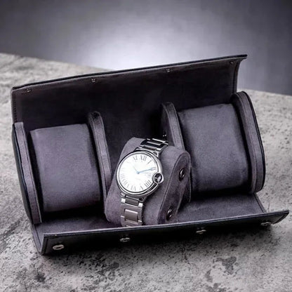 Classic PU Leather Watch Travel Case Organizer