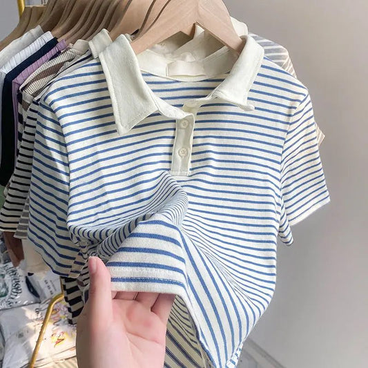 Stylish Striped T-Shirts for Women Summer