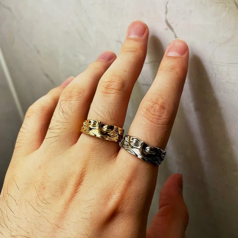 Vintage Greek Mythology Venus Half Face Ring