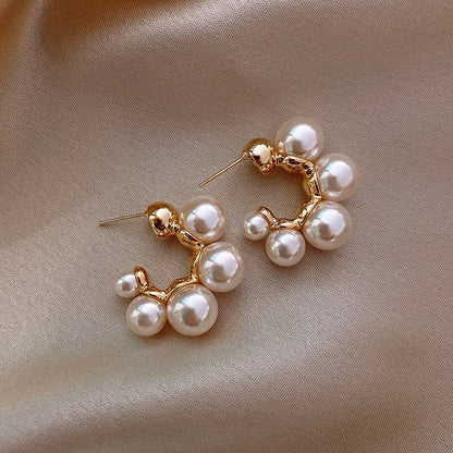 Elegant Imitation Pearl Dangle Earrings for Weddings