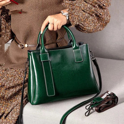 2024 Trendy Vintage Leather Tote Handbags