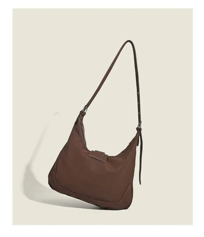 Vintage Suede Shoulder Bag for Women