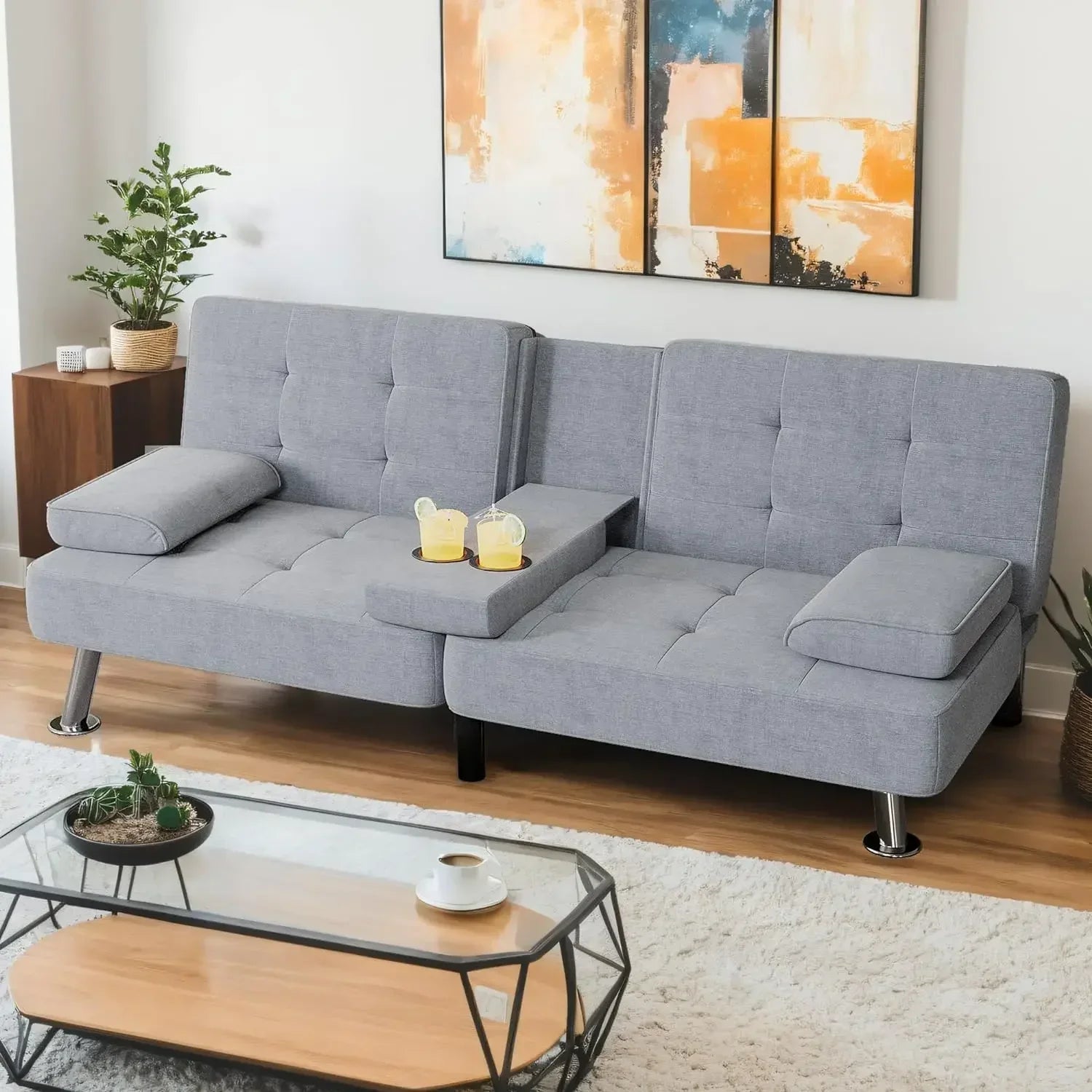 Reversible Sofa Bed with Storage Chaise