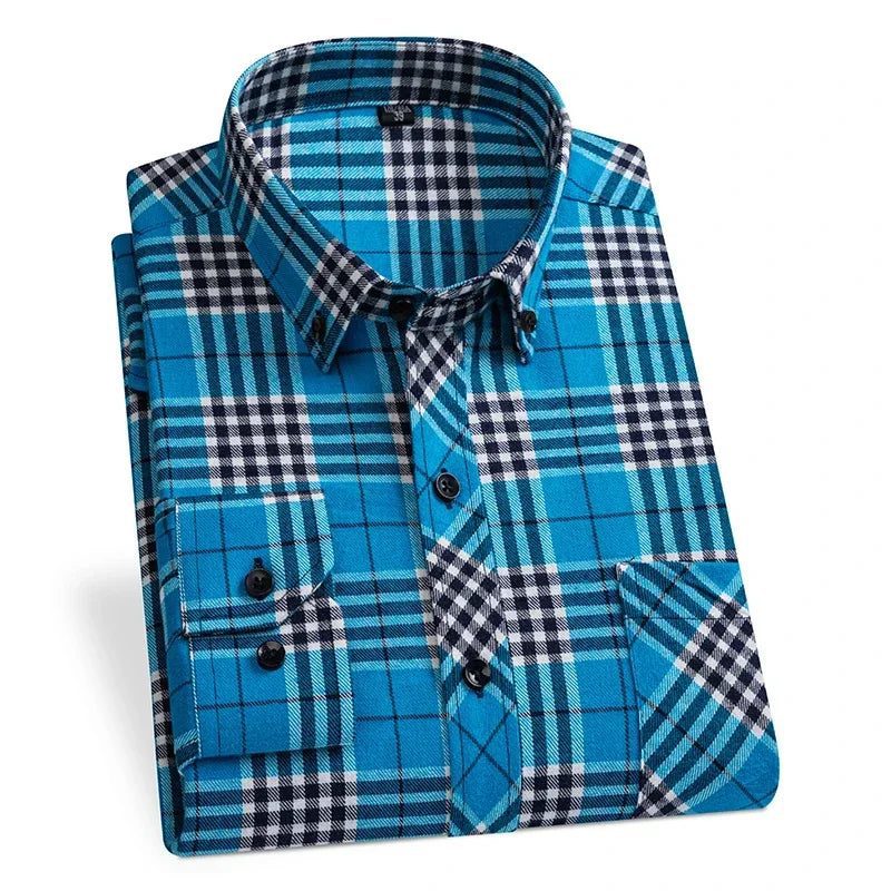 2024 Men's Plus Size Flannel Casual Shirts