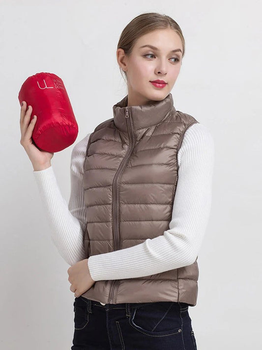 Women’s Ultra Light Duck Down Vest Slim