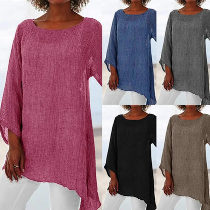 Trendy Long Sleeve Cotton T-Shirts for Women
