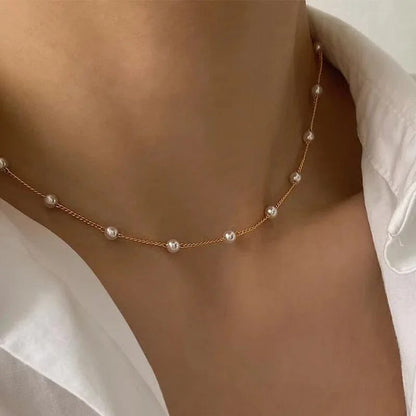 2024 Kpop Pearl Choker Necklace for Women