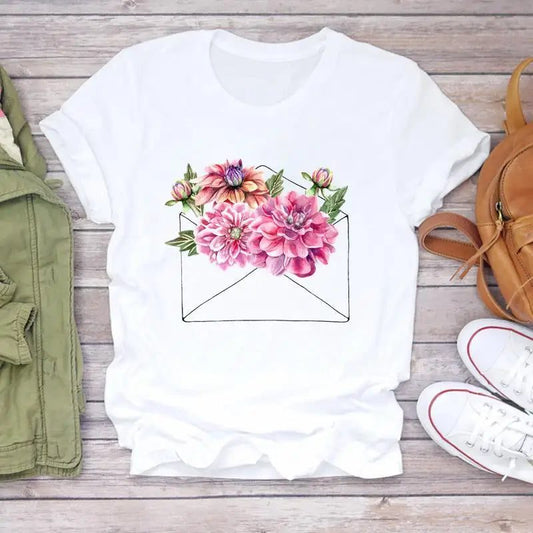 Floral Print Oversized T-Shirt for Women
