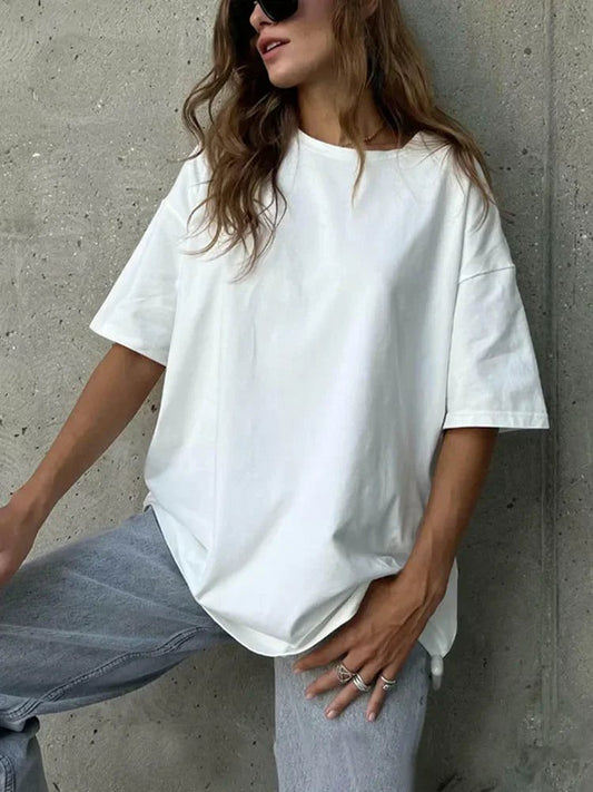 Trendy Oversized Cotton T-Shirts for Women