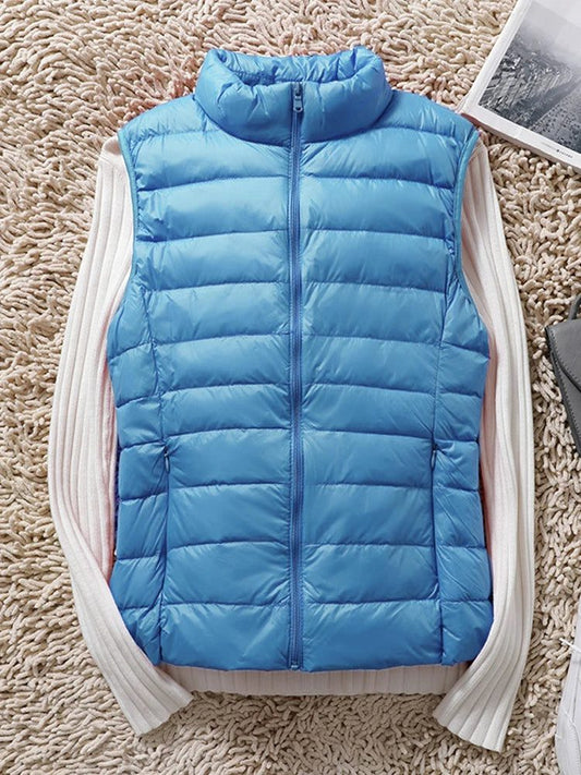 Women Lightweight Duck Down Puffer Vest