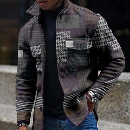 Men's Casual Flannel Jacket for Winter 2024