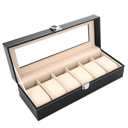 Travel Watch Organizer Case with Jewelry Storage