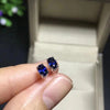 Exquisite Oval Sapphire Stud Earrings for Women