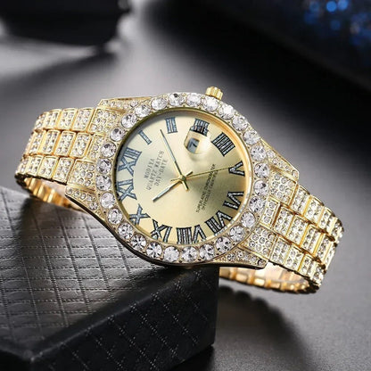 Luxury Rhinestone Quartz Hip Hop Watch Unisex