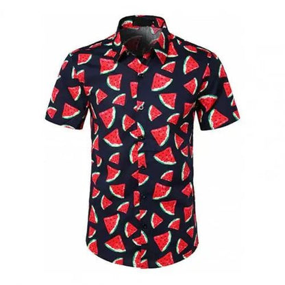 Men's Hawaiian Banana Fruit 3D Printed Shirt