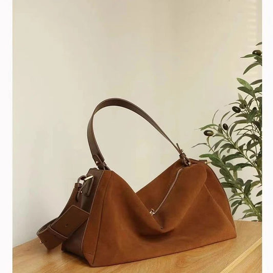 Elegant Suede One Shoulder Bag for Women