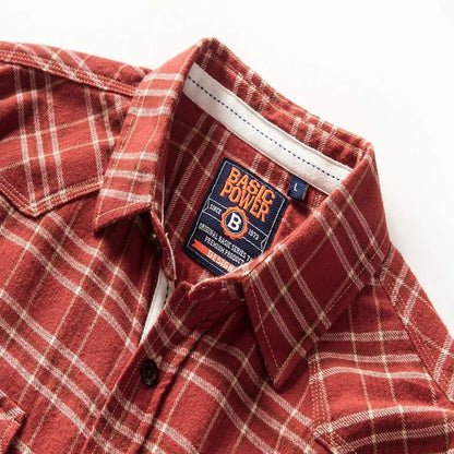 2024 Men's Plaid Flannel Shirt Casual
