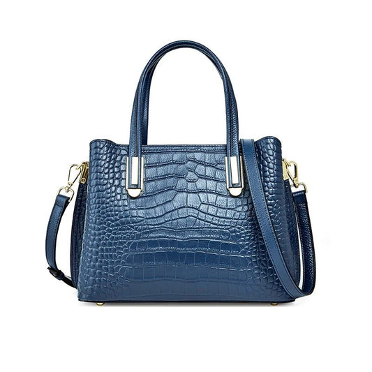 Genuine Leather Crocodile Print Tote Bags