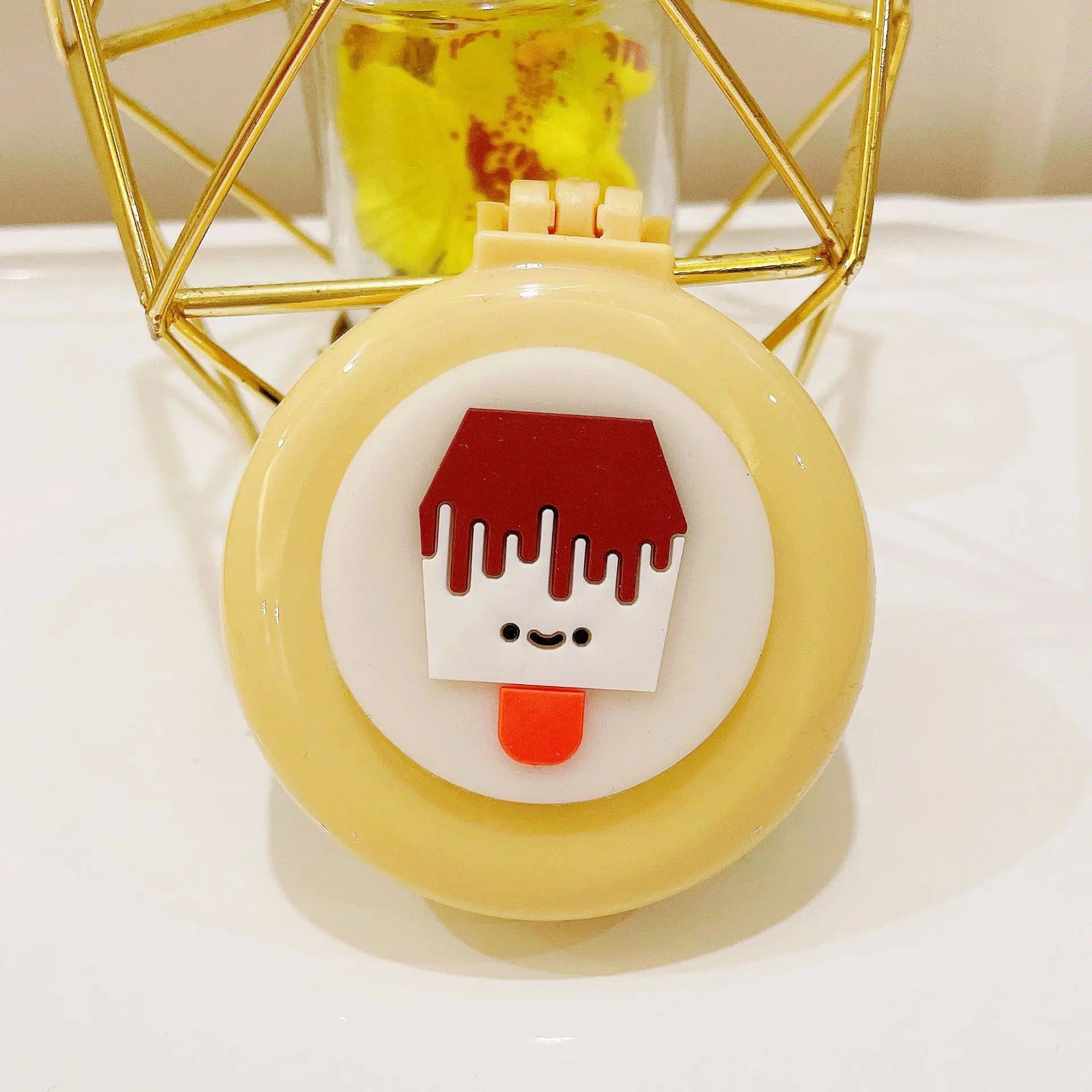 Portable Cartoon Folding Hair Brush with Mirror