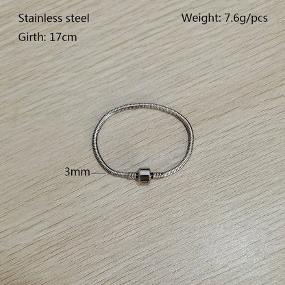 Waterproof Stainless Steel Unisex Snake Bone Bracelet