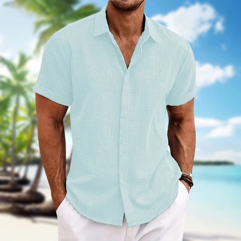 Lightweight Casual Men’s Cotton Linen Shirt
