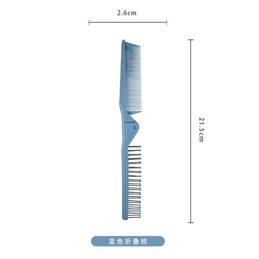 Portable 2-in-1 Anti-Static Folding Hair Brush