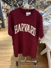 Vintage Harvard Red Cotton T-Shirt for Women