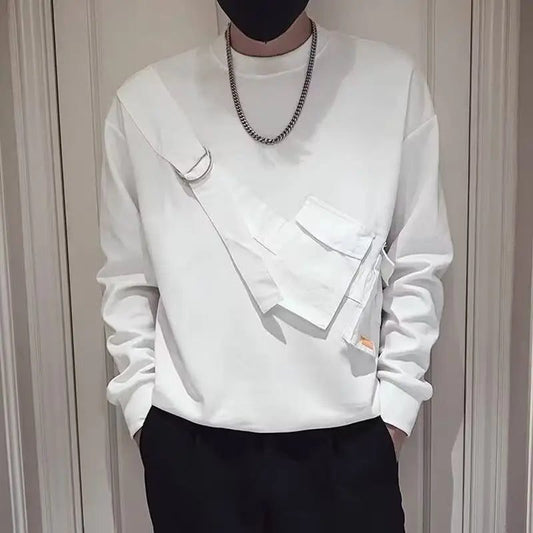 Men's Casual O-Neck Pocket T-Shirt 2023