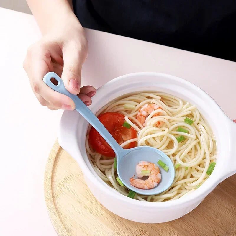 Elegant Large Wheat Stalk Soup Spoons Set