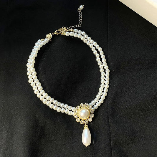 2024 Vintage Pearl Choker Necklace for Women
