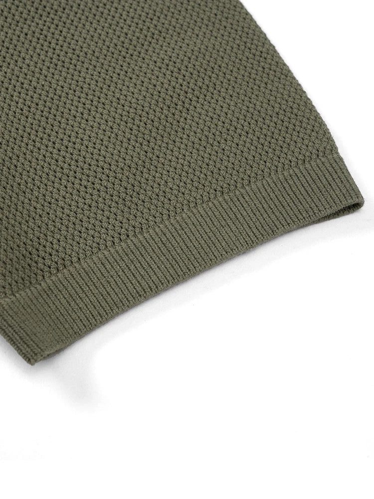 Breathable Plus Size Men's Knitted T-Shirts