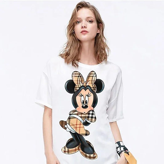 Vintage Oversized Mickey Minnie T-Shirt for Women