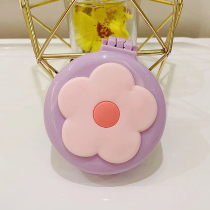 Portable Cartoon Folding Hair Brush with Mirror