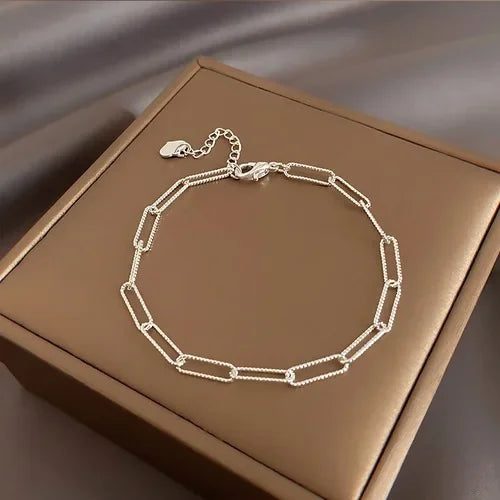 Luxury 925 Sterling Silver Pearl Knot Bracelet