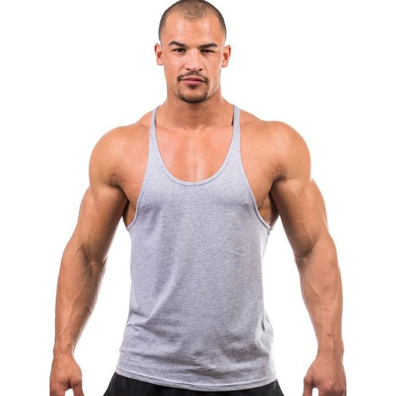 Men's Fitness Stringer Tank Top for Workouts