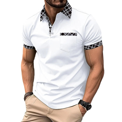 Men's Casual Polo Shirt with Pocket
