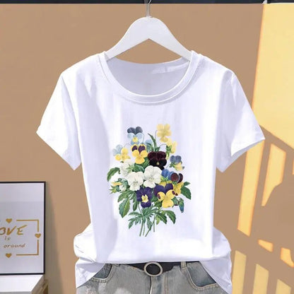 Floral Print Oversized T-Shirt for Women