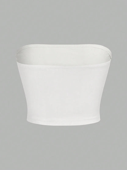 Women’s Strapless Crop Top Sleeveless Vest