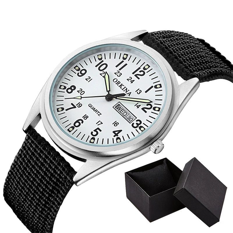 Unisex Luminous Dial Military Sports Quartz Watch
