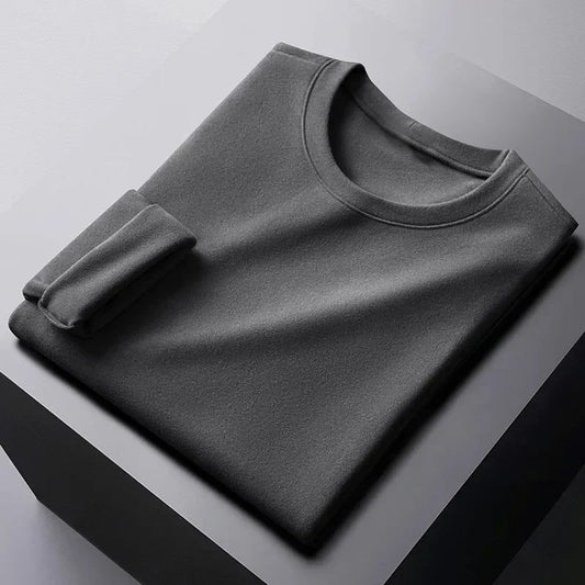 Men's Thermal Long Sleeve Velvet Undershirt