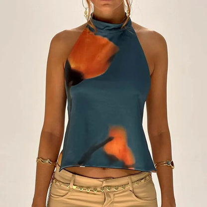 Women’s Halter Neck Crop Tops Summer