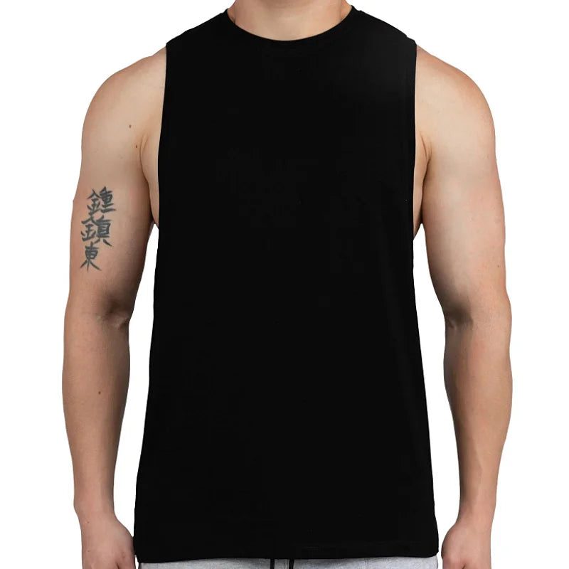 Men's Summer Cotton Sleeveless Workout Tank Top