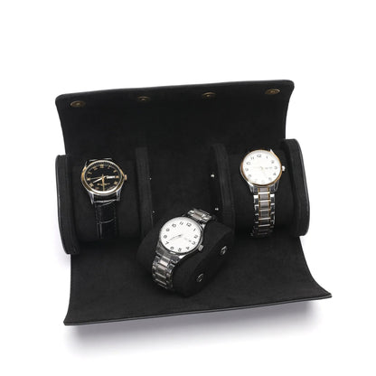 Classic Leather Watch Travel Case Organizer