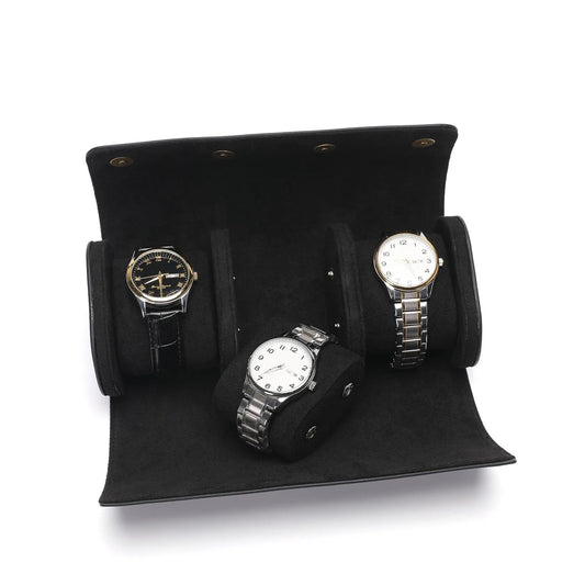 Classic Leather Watch Travel Case Organizer