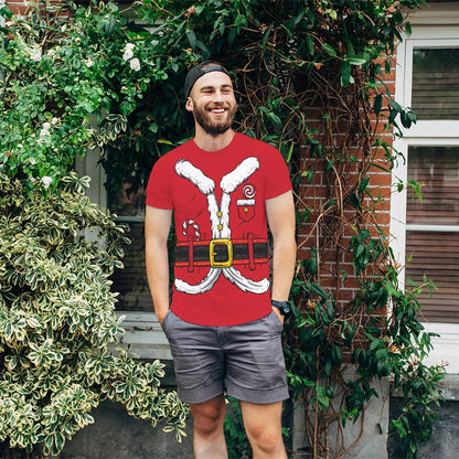 Funny Santa Claus Christmas T-Shirt for Men