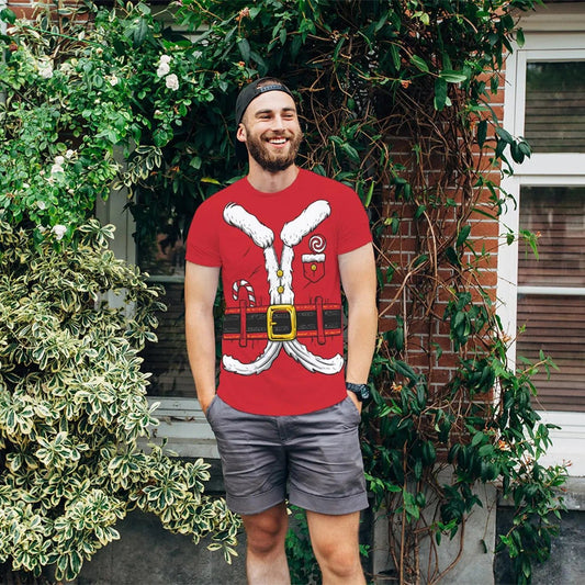 Funny Santa Claus Christmas T-Shirt for Men