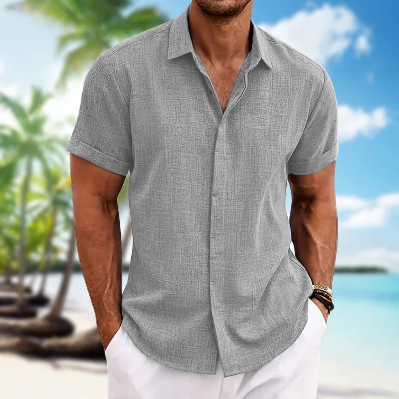 Lightweight Casual Men’s Cotton Linen Shirt