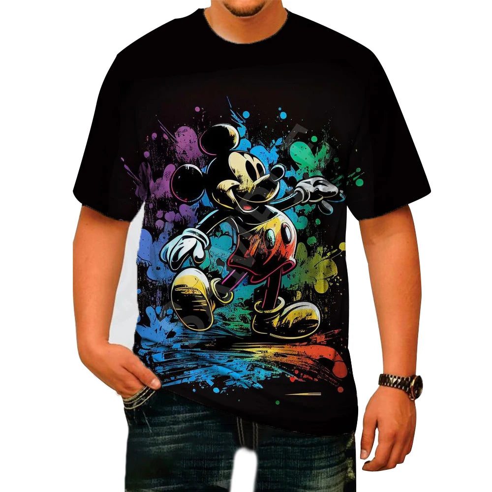 Men's 3D Mickey Mouse Summer T-Shirt