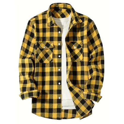 Classic Plaid Flannel Shirt for Men